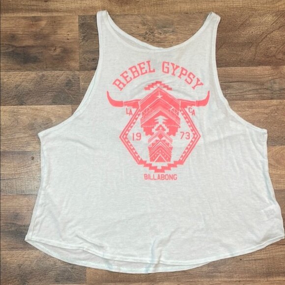 Billabong White Tank Top - Picture 1 of 3